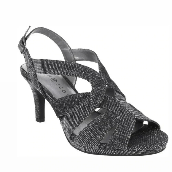 Karen Scott Womens Belindah
Metallic Slingback Sandals Gray Size 9.5M - Picture 1 of 10